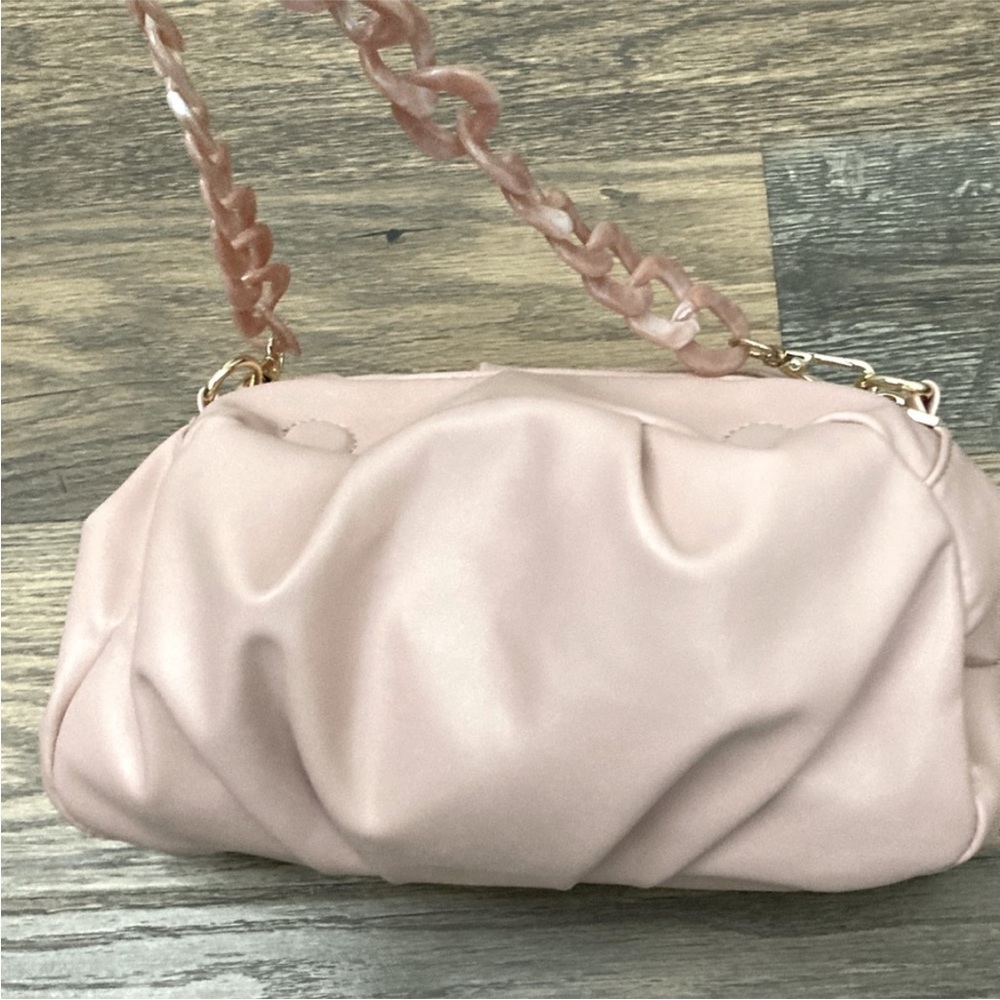 ASOS Pink Vegan Leather Shoulder Bag - Picture 3 of 7